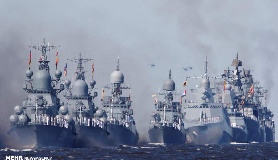 برگزاری مراسم روز نیروی دریایی روسیه  