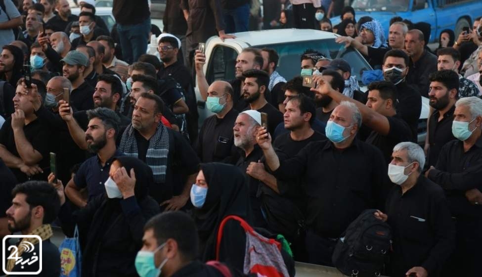 مشتاقان اربعین حسینی پشت مرز + تصاویر  