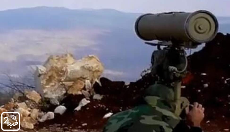 هدف قرار گرفتن تجمع نظامیان صهیونیست توسط حزب الله لبنان + فیلم  