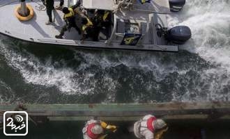 توقیف دو کشتی با حمل سوخت قاچاق در خلیج‌فارس +عکس