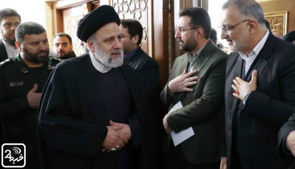 حضور رئیسی در مراسم بزرگداشت شهدای حادثه تروریستی کرمان + تصاویر  