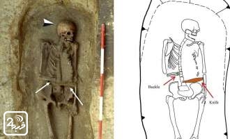 کشف اسکلت و اندام مصنوعی در گورستان قرون وسطایی+عکس